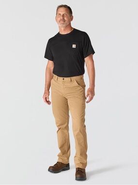 Carhartt Men’s B324 Washed Twill Relaxed Fit Pant, Dark Khaki, 38 W x 30 L